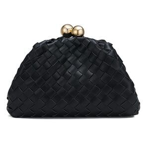Sweetv Glitter Woven Clutch for Party & Formal Events